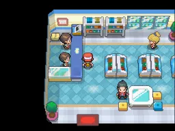 a Poké Mart with camera preset 0E