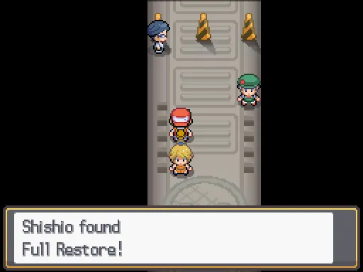 Route 5 Underground Path: Full Restore found, the text box open after pressing A